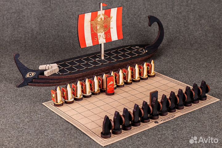 Римская трирема корабль и 4в1 настольные игры