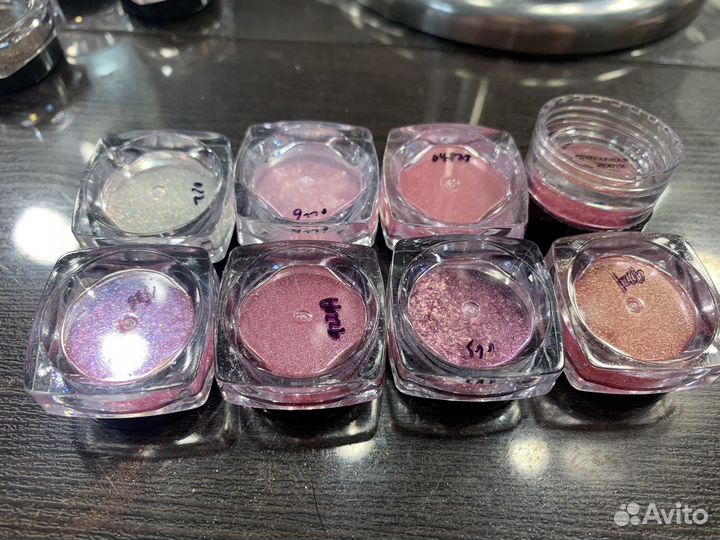 Тени для век пигмениы блестки