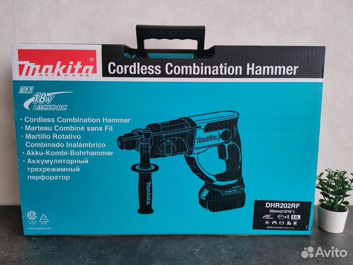 Аккумуляторный перфоратор Makita dhr202rf