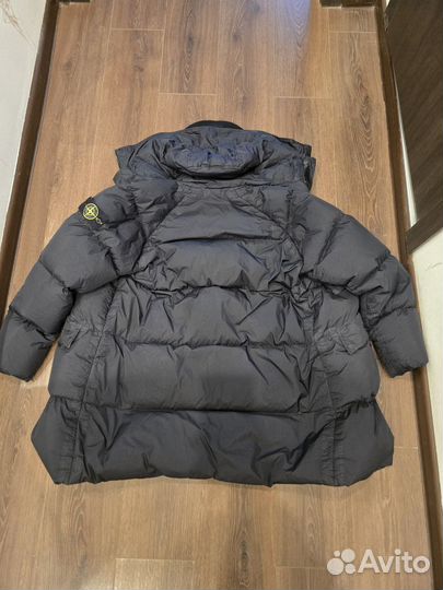 Stone Island пуховик garment dyed crinkle reps