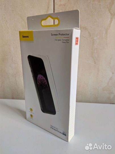 Стекло защитное фирменное Baseus для iPhone