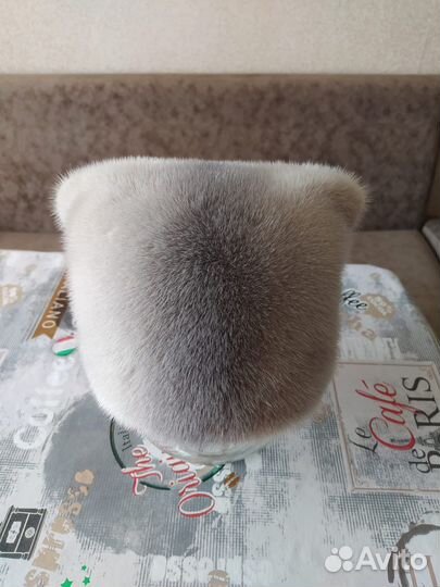 Шапка бандана норковая женская