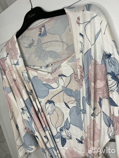 Халат+сорочка жен 46р новое