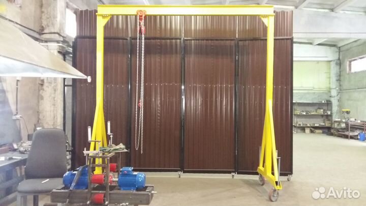 Кран козловой мобильный