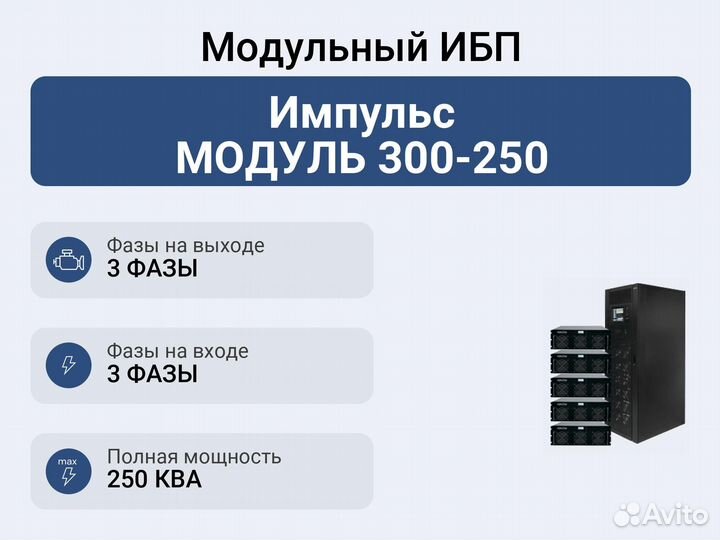 Модульный ибп Импульс модуль 300-250