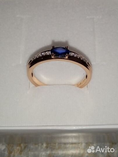 Позолоченное колечко 18 и 19 размер