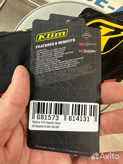 Перчатки Klim Resistor HTD Gauntlet Glove