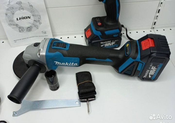 Набор болгарка гайковерт 2в1 makita