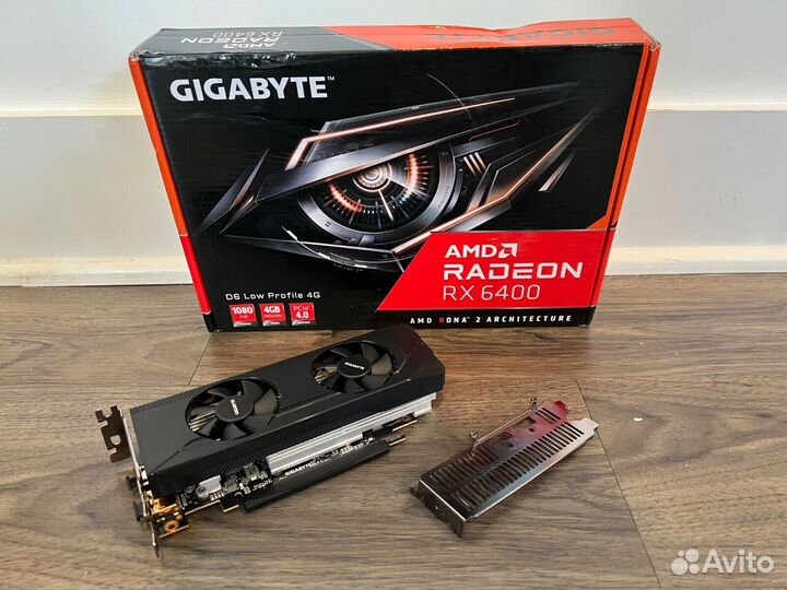 Видеокарта gigabyte AMD Radeon RX 6400 D6 LOW prof