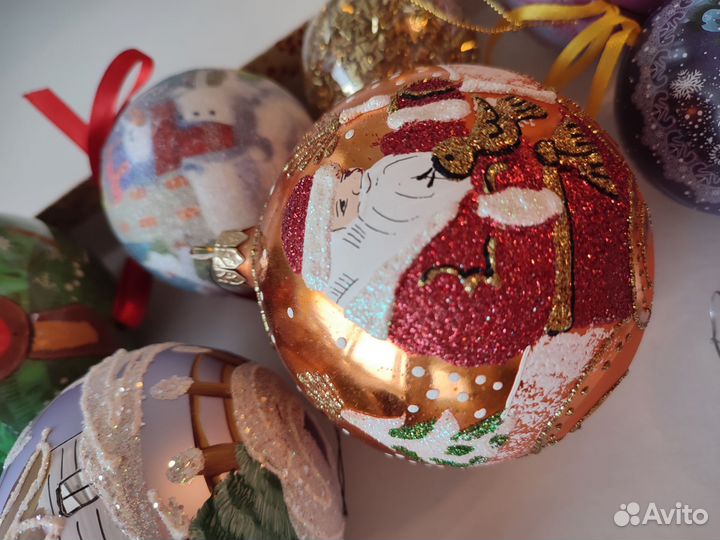 Елочные игрушки коробка