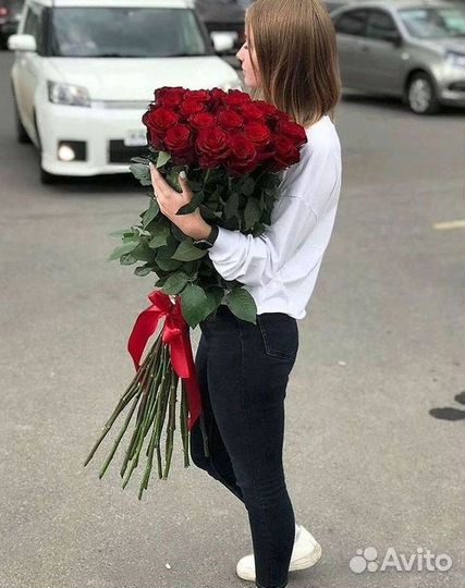 Высокие метровые розы