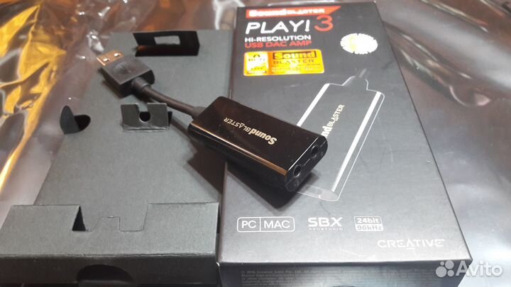 Creative Sound Blaster Play 3 усилитель ушей