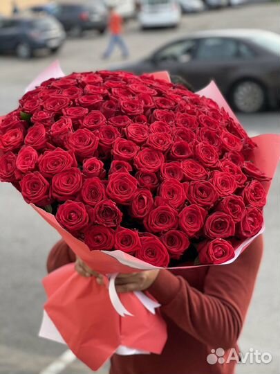 Розы 101 штука