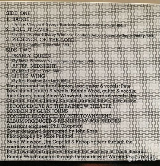 Eric Clapton – Eric Clapton's Rainbow Concert