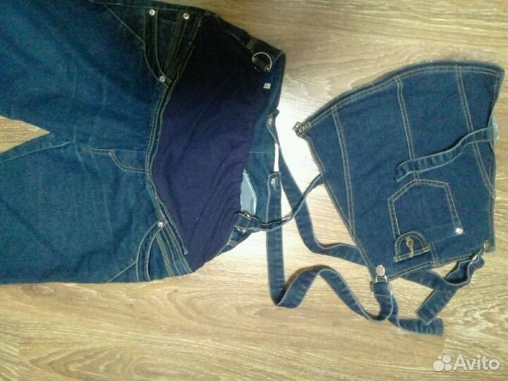 Джинсовый камбинзон для беременных