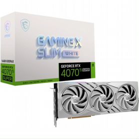 MSI GeForce RTX 4070 Ti super gaming X slim white