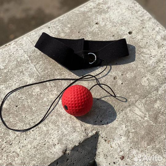 Мяч для бокса (2 шт) красный + желтый