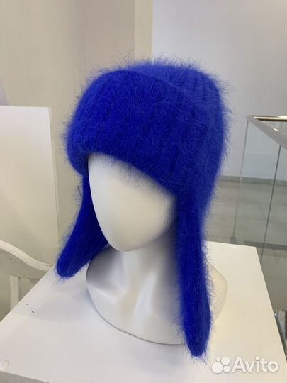 Шапка ушанка из ангоры