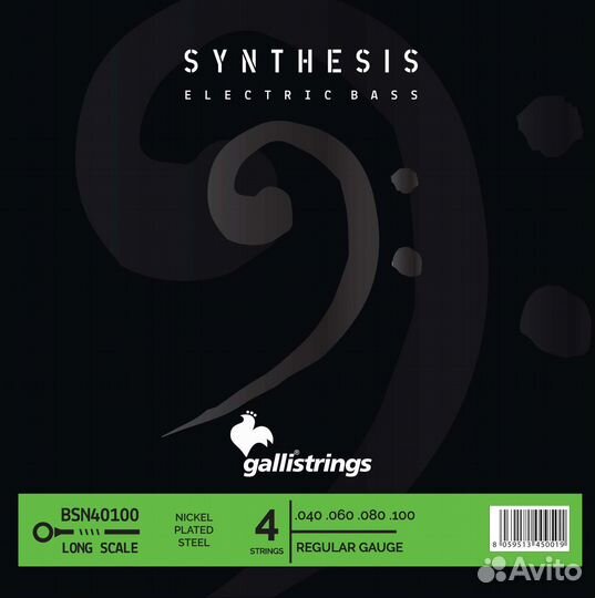 Струны для бас гитары Galli Strings BSN40100