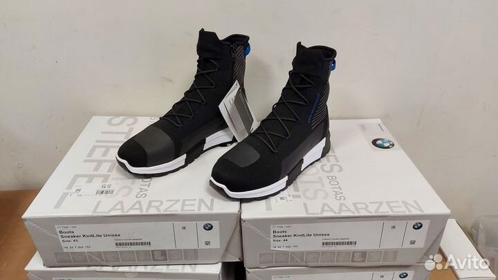 Мото кеды черные унисекс BMW Motorrad KnitLite