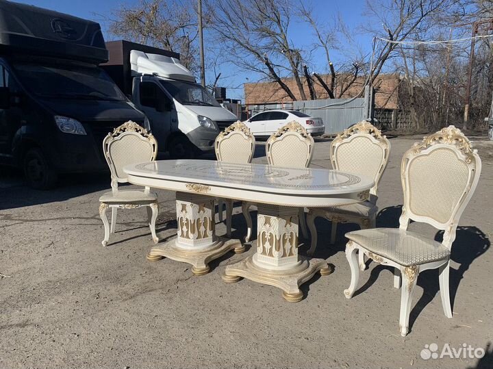 Стол и стулья Люкс