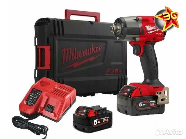 Аккумуляторный гайковерт Milwaukee M18 fmtiw2F12-502X 4933478450