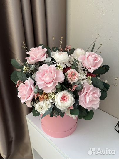 Букеты из стабилизированных живых цветов