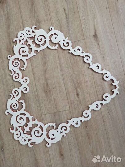 Сердце ажурное мдф