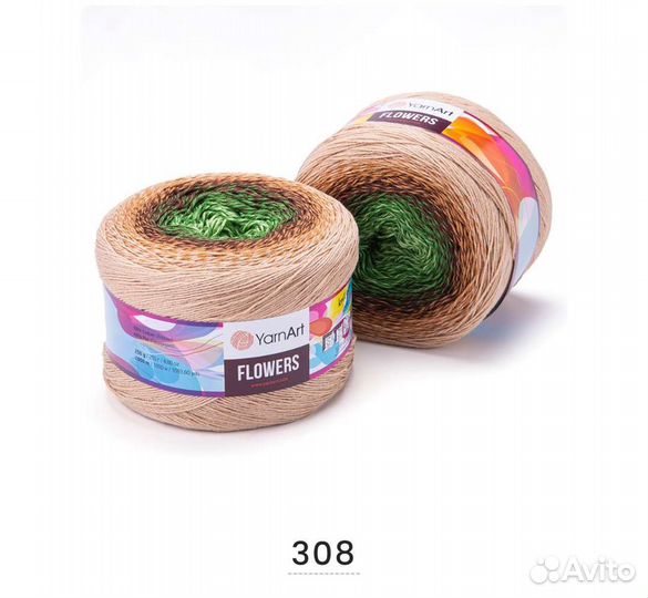 Пряжа YarnArt flowers