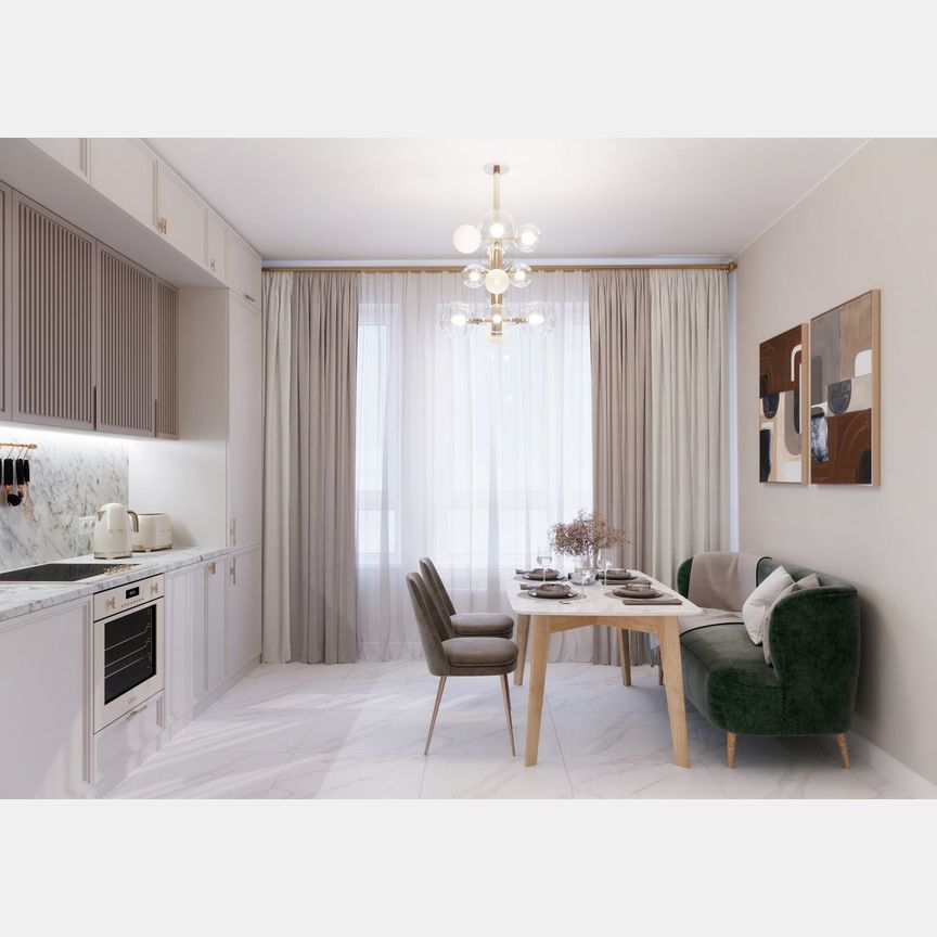 2-к. квартира, 58,8 м², 16/22 эт.