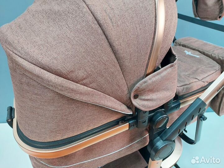 Детская коляска 2в1 трансформер утепленная