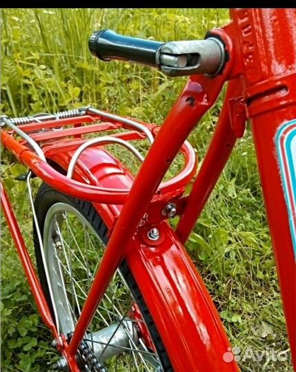 Велосипед cccр Кама наклейки, подножка, катафоты