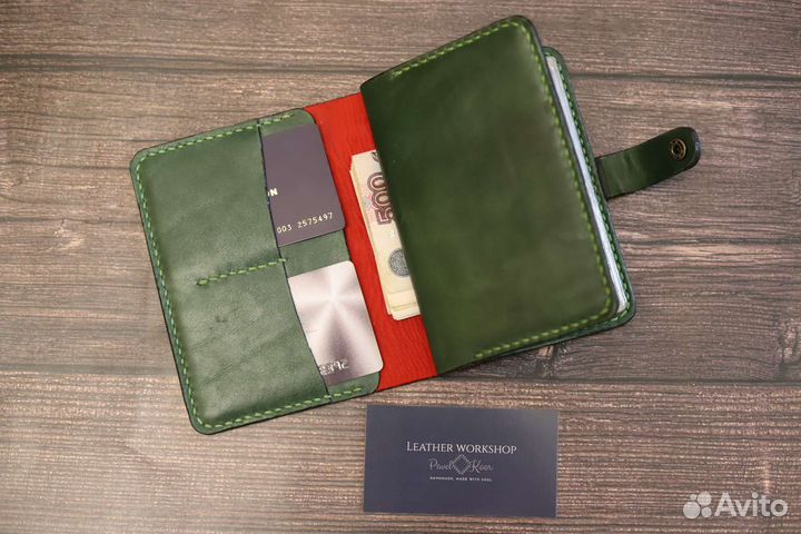 Обложка на паспорт натуральная кожа