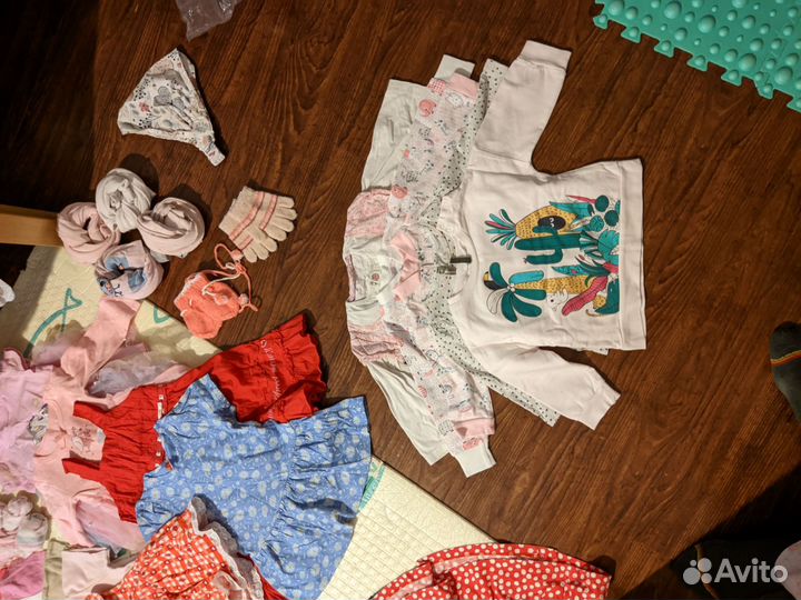 Детские вещи пакетом на девочку 74 86