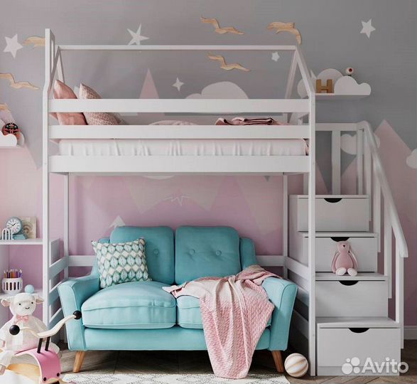 Кровать чердак