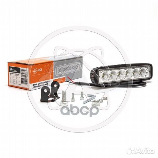 Фара доп-ая прямоугольная дхо 6 диодов рассеивм