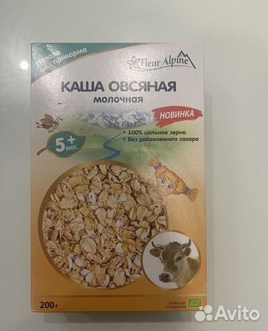 Каша fleur alpine овсяная молочная