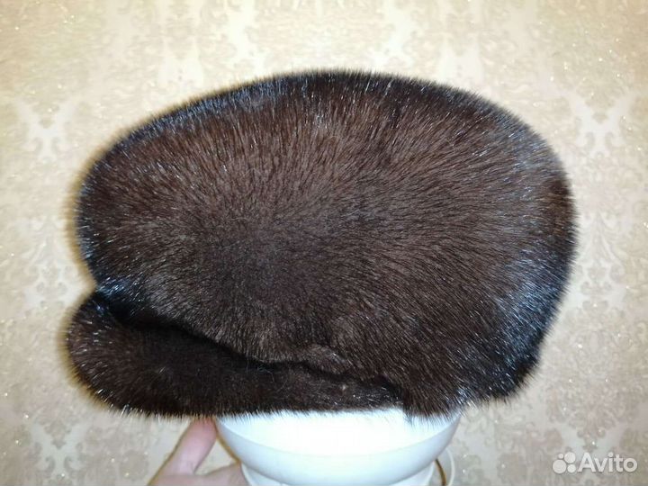 Норковая мужская шапка