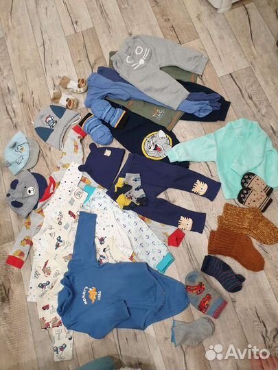 Детские фирменные вещи пакетом с 6 мес до года