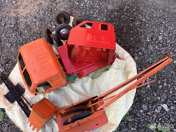 Игрушка СССР экскаватор сим