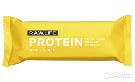 Батончик протеиновый Манго пудинг RAW life 43 г