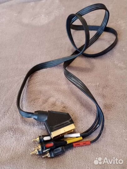 Кабель видео адаптер scart-4RCA L-Pro вход-выход