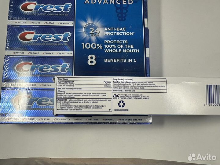 Зубная паста Crest 3D White USA 147грамм