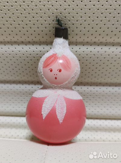 Ёлочная игрушка Неваляжка стекло 50-60 г