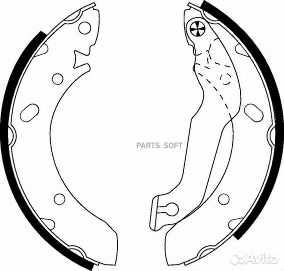 Nisshinbo NS6006 Колодки тормозные барабанные зад