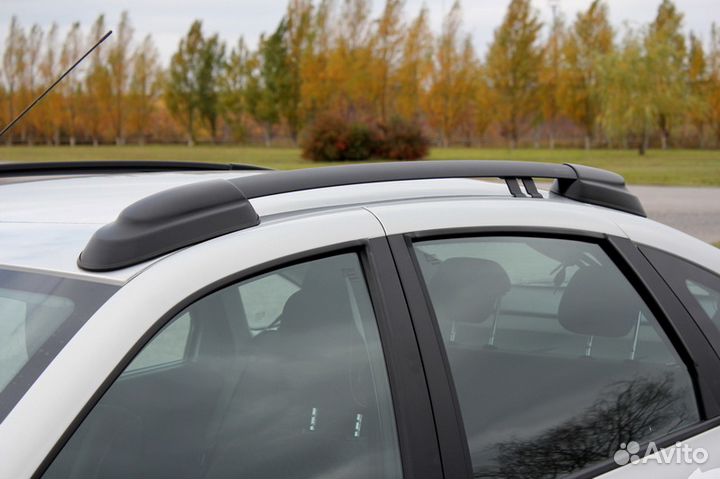 Рейлинги на крышу Лада Гранта лифтбек, черные