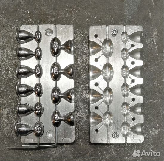 Форма для литья грузил