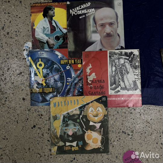 Виниловые пластинки одним лотом 20 шт ретро