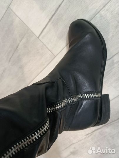 Сапоги весенние натуральная кожа 38