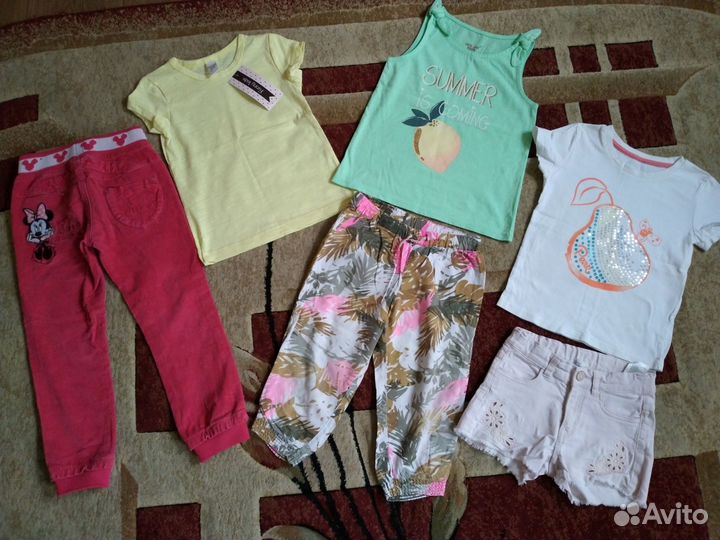 Летние вещи пакетом для девочки 104